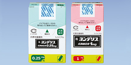 2015年
「ヨンデリス点滴静注用0.25mg･1mg」発売の商品画像