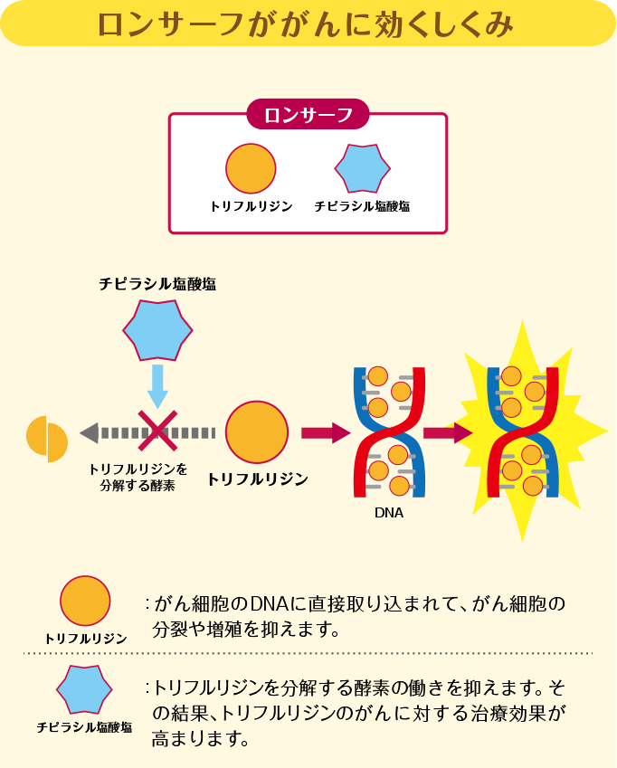 ロンサーフががんに効くしくみ